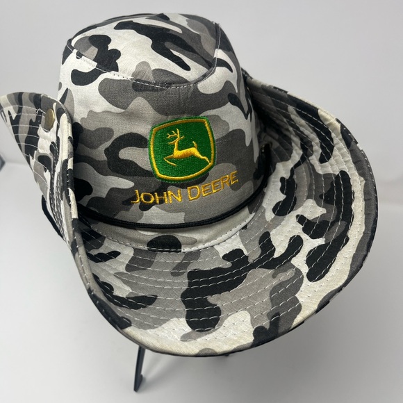 JOHN DEERE Bucket Hat Cammo Sun Hat Camouflage Farming Fishing Yard Outdoor - Picture 4 of 6